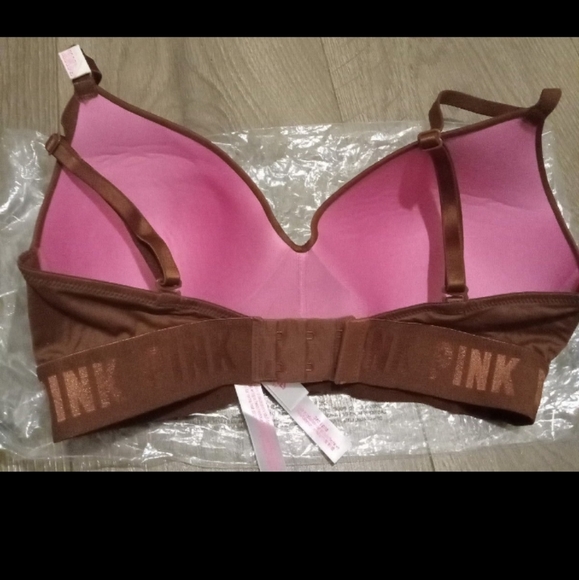 Victoria secret-Brown Wear everywhere Wireless Bra-32D - Picture 3 of 4